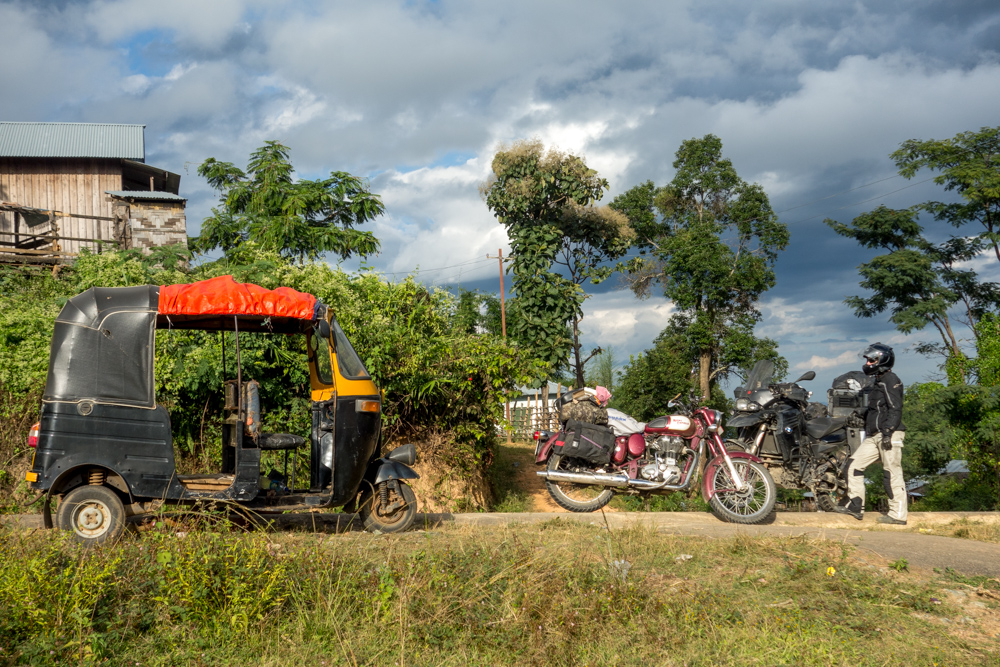 Parada en el camino. India.