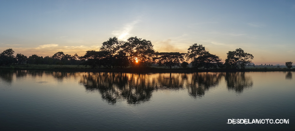 Puesta de sol en Hpa An